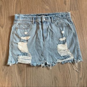 express denim skirt